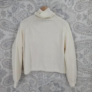 Love Ellie Stitch Fix Chevron pattern Cream color sweater Sz XL Cozycore Office